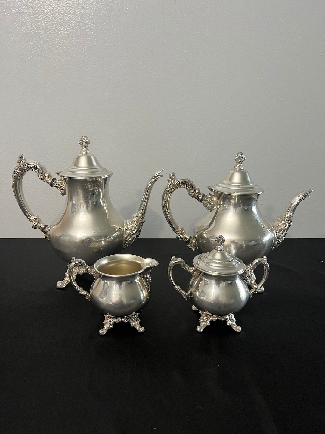 4pc Silver Plated Tea Set by WM A Rogers - Etsy