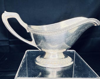 Vintage Silverplated Gravy Boat: Reed & Barton Palmer House Hotel Ware