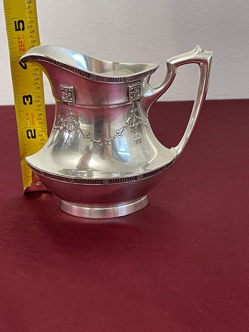 Tea Set Nickel Silver Plated by Wallingford Co Inc. 1930s Etsy