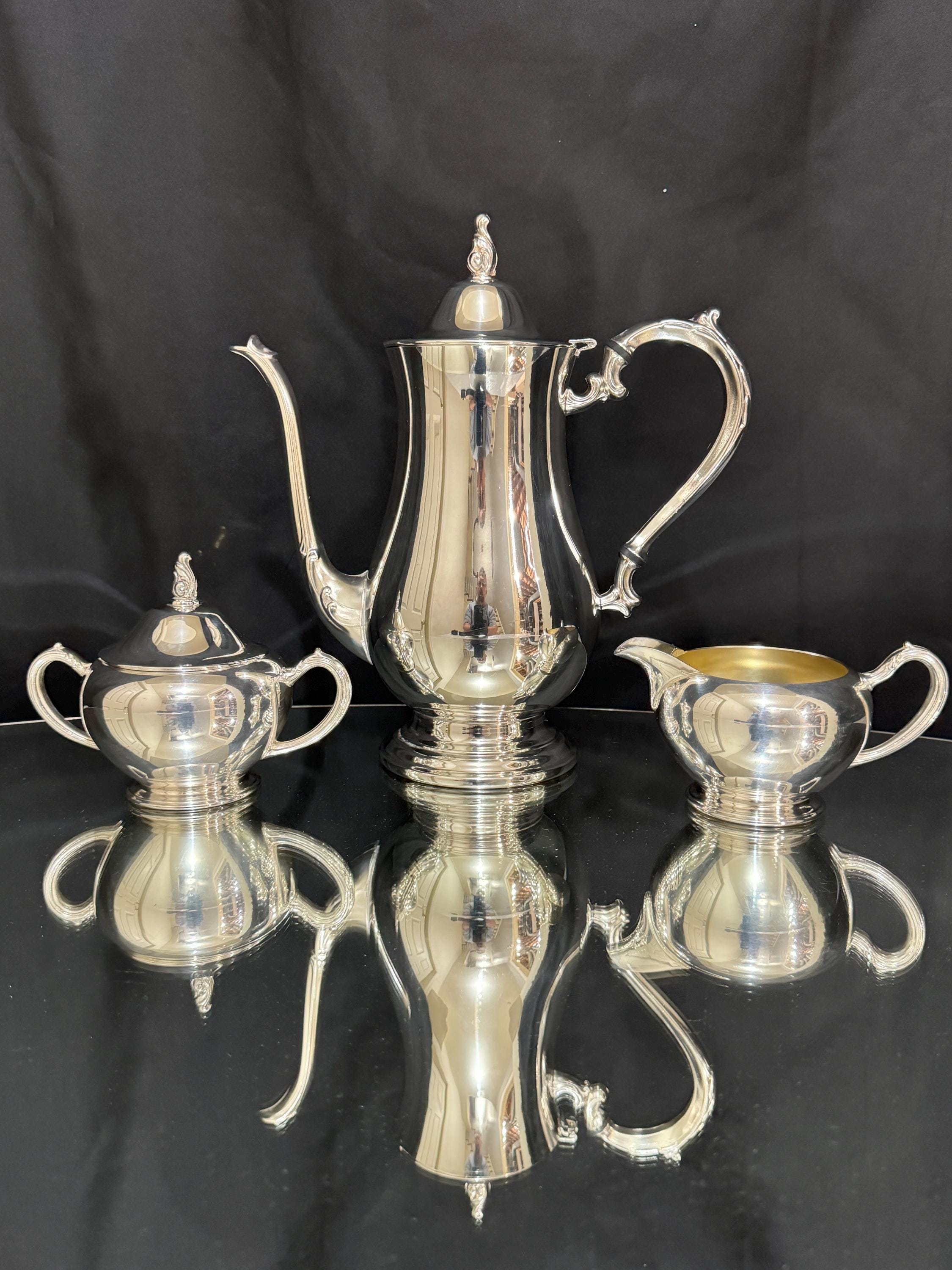 3pc Silver Plated Tea Set Made by Oneida, Pattern OHS372 - Etsy