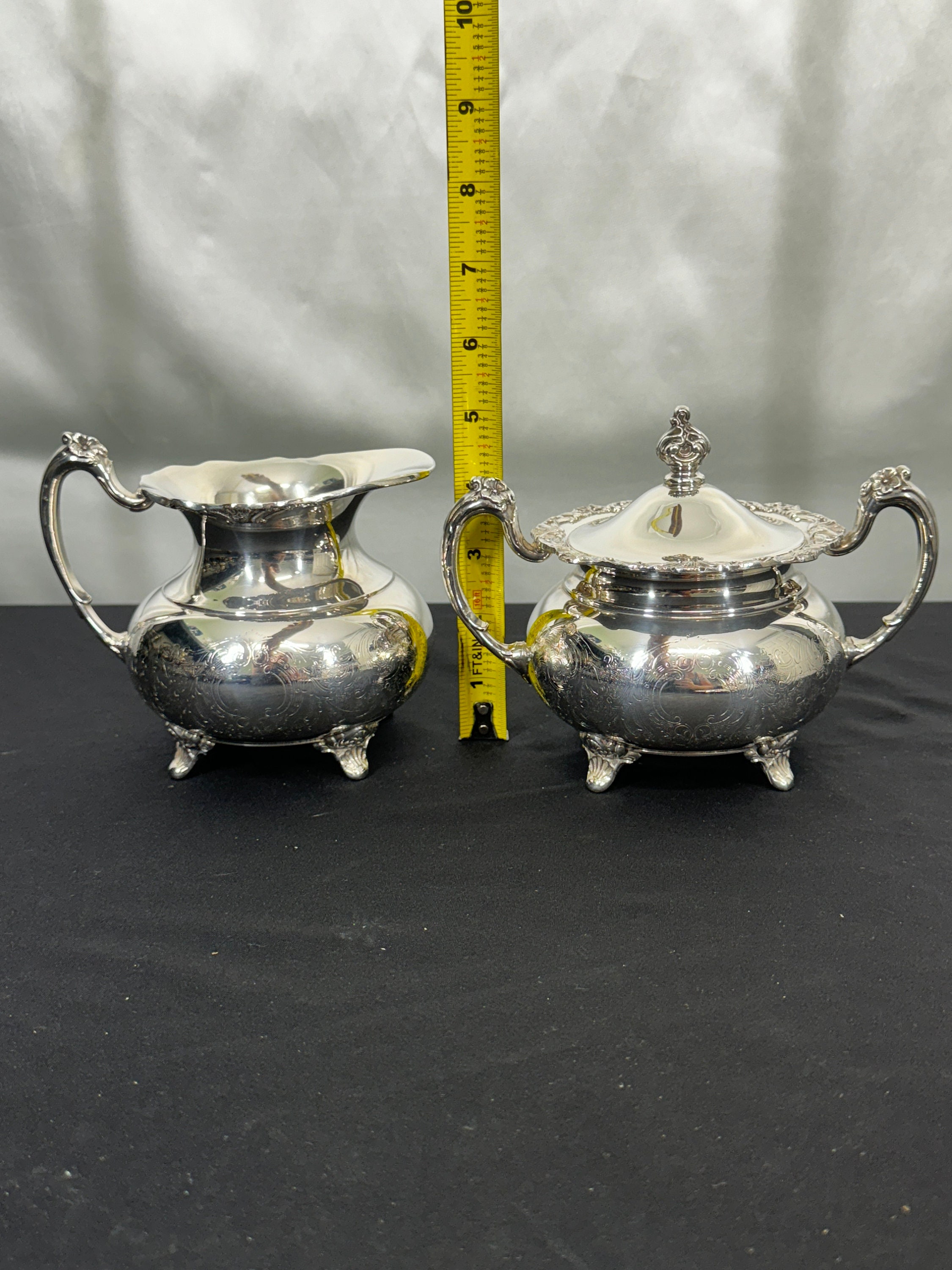 Vintage Oneida Silver Plated Tea Set - Ascot Pattern - Etsy Norway
