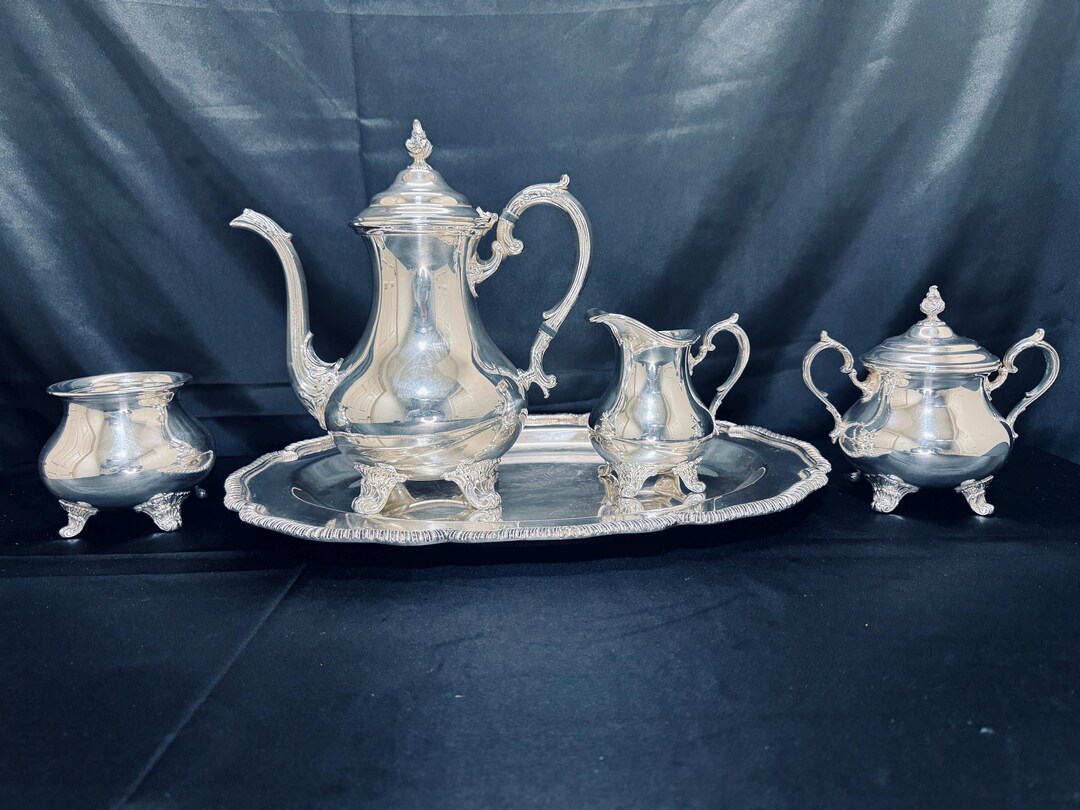 Vintage Gorham Silverplate Coffee Set: Duchess Pattern With