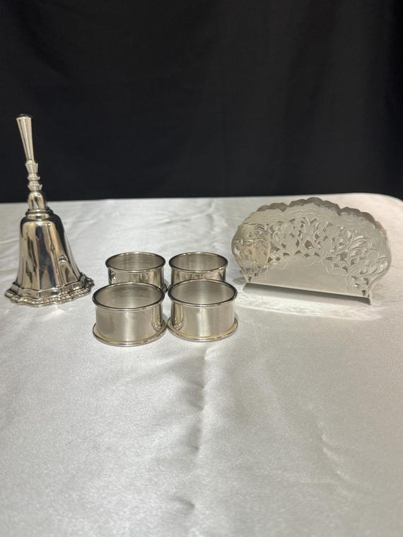 Set Di 6 Portatovaglioli Argentati A Forma Di Cervo, Con Dettagli Brillanti, Per Decorare La Tavola A Natale E Feste