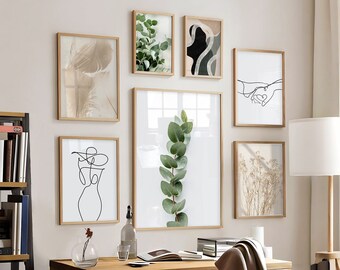 Gallery Wall Prints, Green and Beige Prints. Abstract Wall Art, Minimalist Wall Art Decor, Modern Art, Living Room Decor, Photography Prints