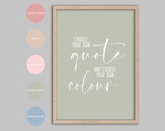 Custom Quote Print, Nursery Prints, Girls Wall Decor, Boys Wall Decor, Nursery Wall Art, Nursery Decor, Kids Prints, Green Blush Blush Dusty