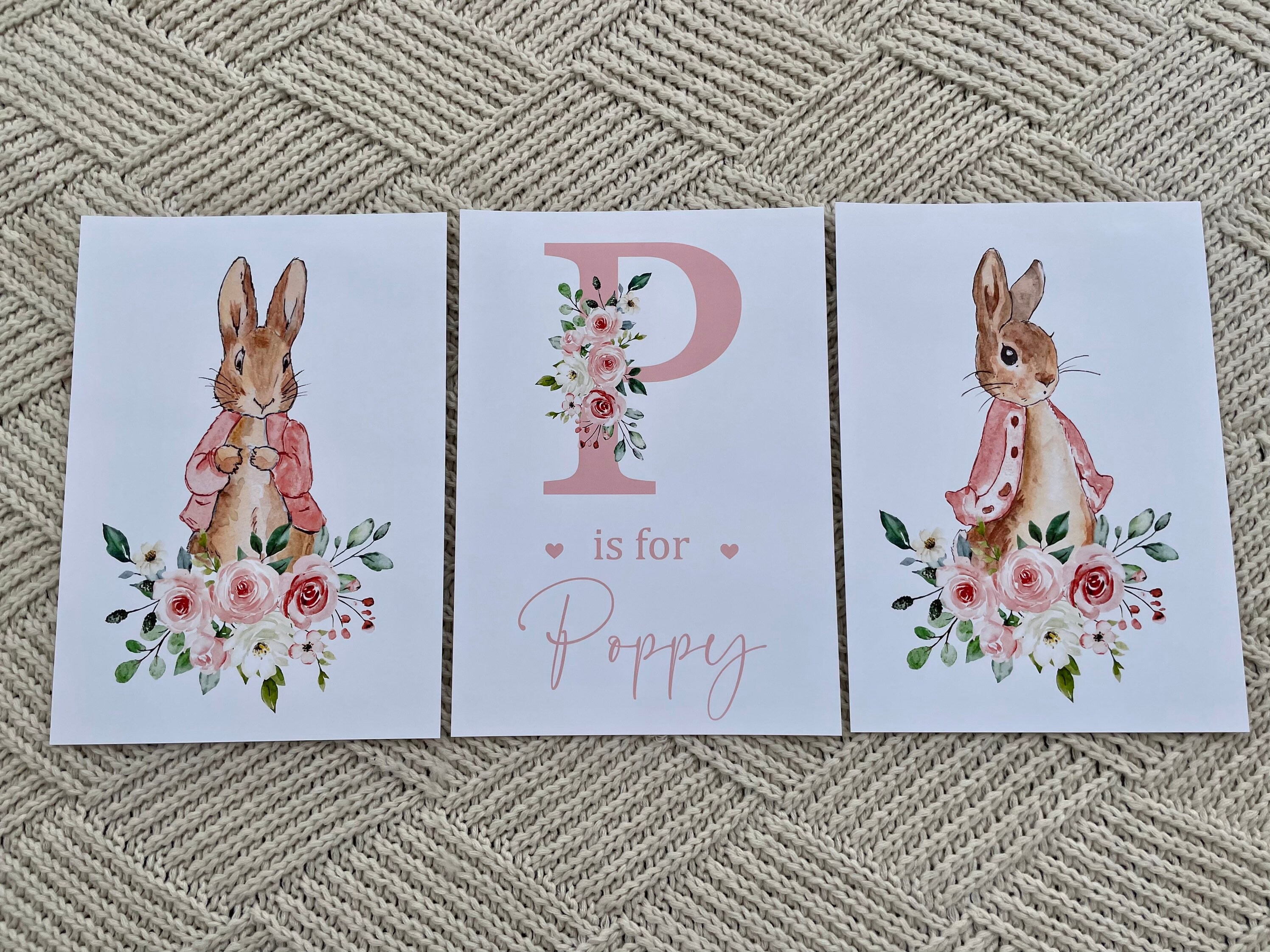 Peter Rabbit Nursery Prints Baby Girl Nursery Decor Nursery Etsy