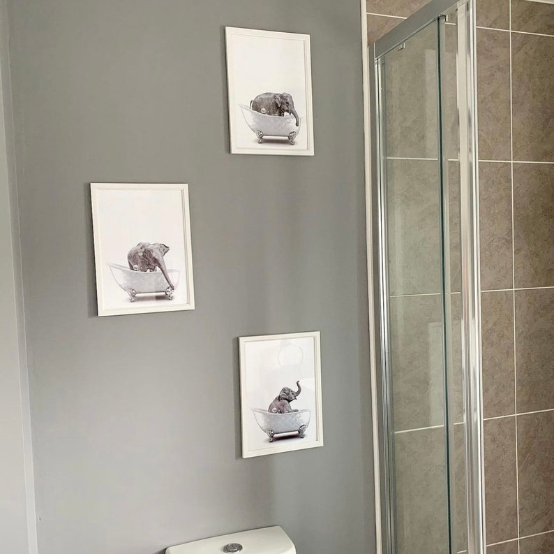 Animals in Bath Bathtub Unframed Wall Art Print Poster | Etsy UK
