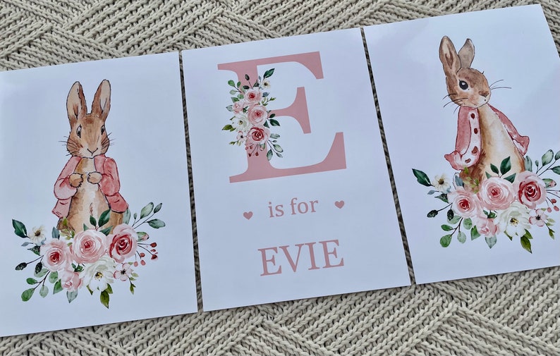 Peter Rabbit Nursery Prints Baby Girl Nursery Decor Nursery Etsy UK