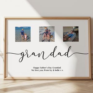Personalized Father's Day Photo Print, Custom Dad Gift image 3