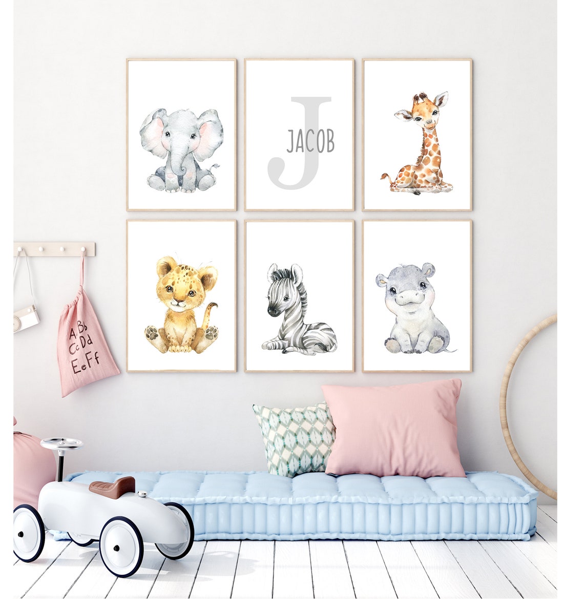 Nursery Baby Animal Prints Nursery Print Safari Animal Wall Etsy UK