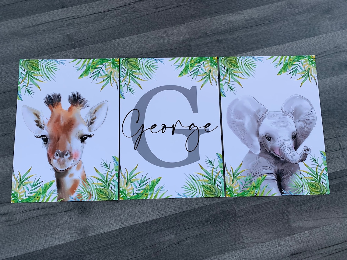 Nursery Baby Animal Prints Nursery Print Safari Animal Wall Etsy