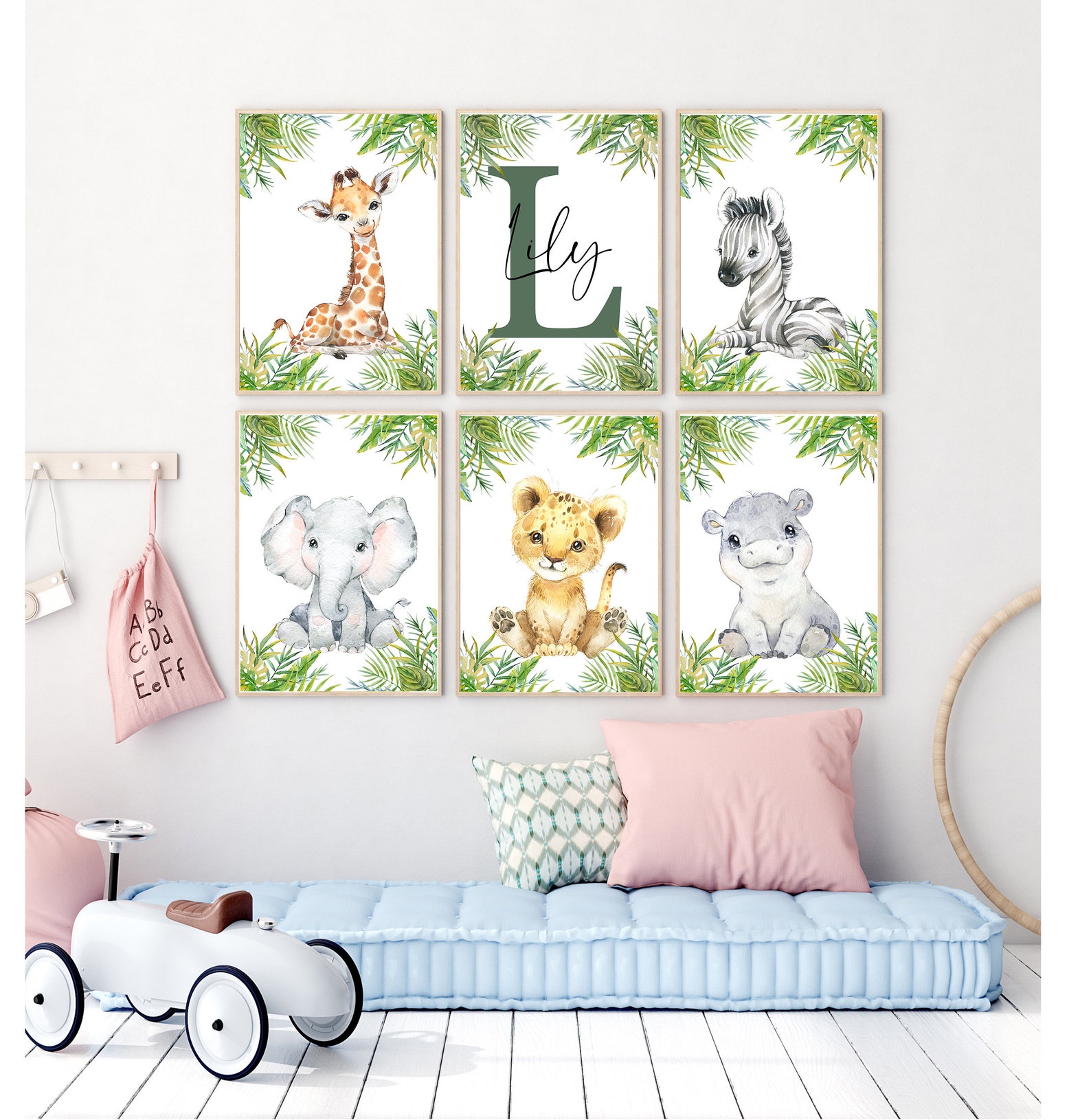 Nursery Baby Animal Prints Nursery Print Safari Animal Wall Etsy