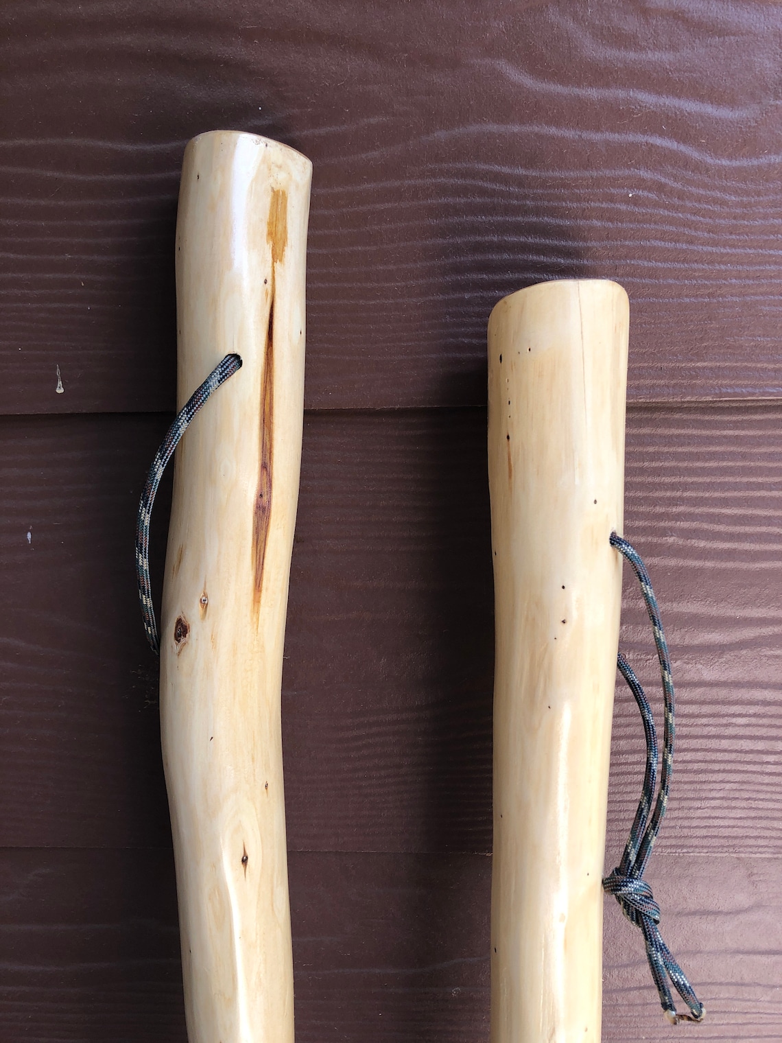 Cedar Walking Stick Hiking Staff Wood Cane stained and sealed Etsy