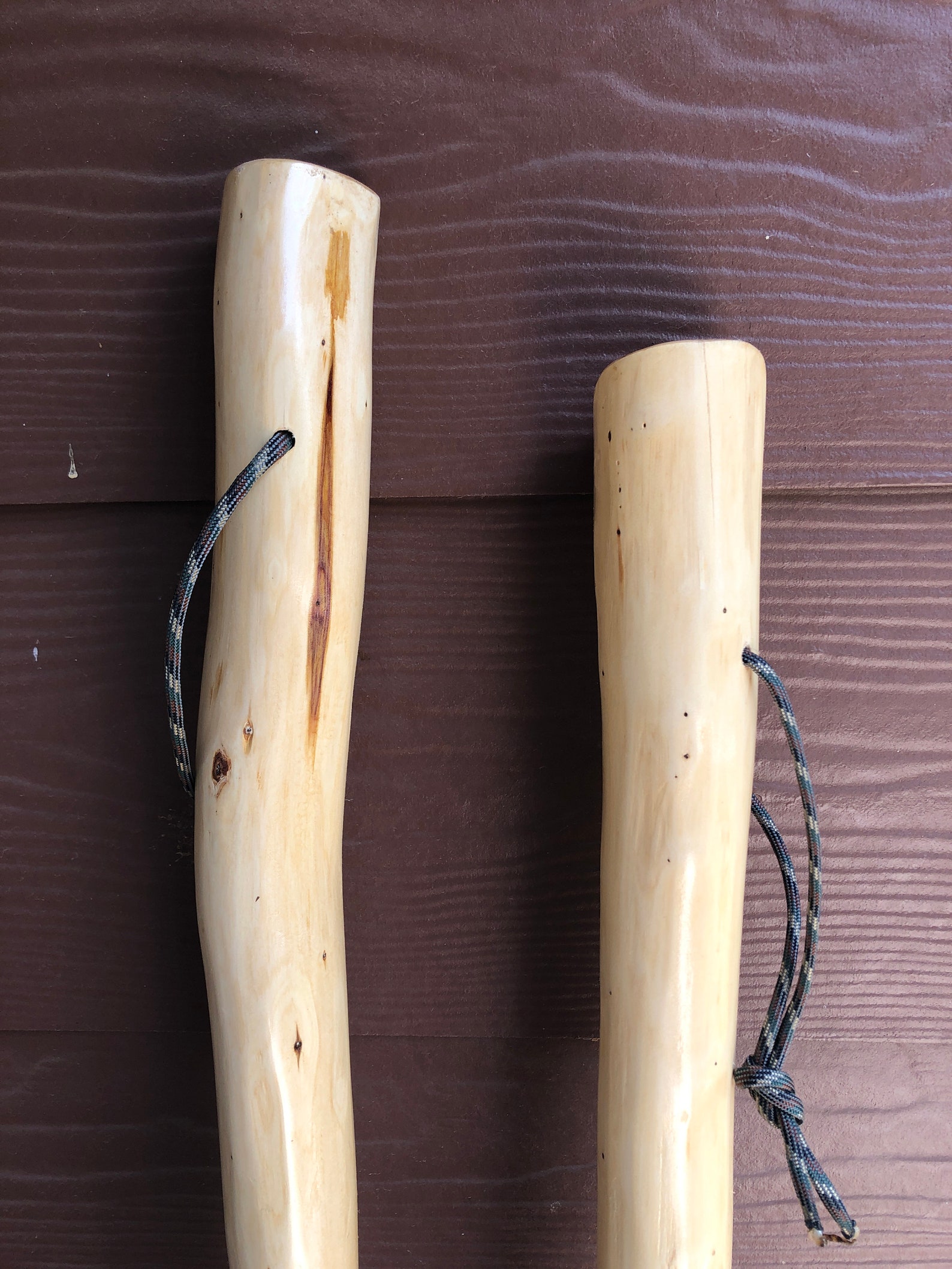 Cedar Walking Stick Hiking Staff Wood Cane stained and sealed Etsy