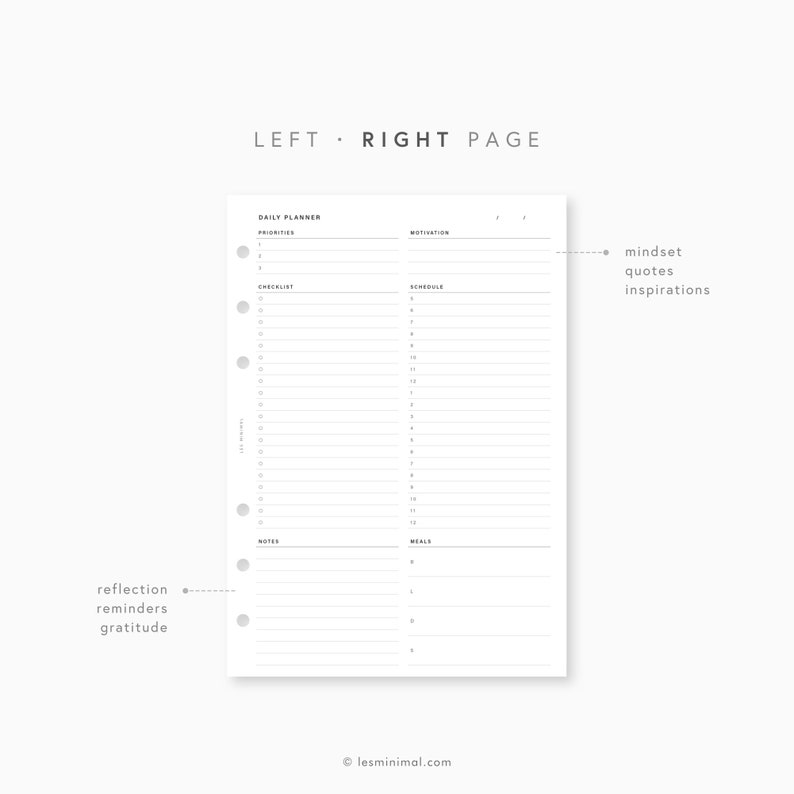 A5 Daily Planner Printable Daily to Do List Template Daily | Etsy