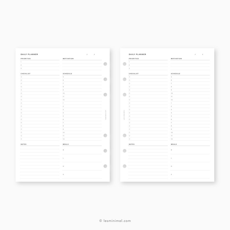 A5 Daily Planner Printable Daily to Do List Template Daily | Etsy