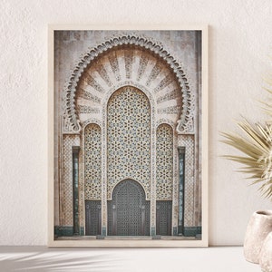 Printable Moroccan door photo, arabic architecture print, boho digital art print, Instant Download