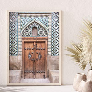 Printable Moroccan door photo, boho digital art print, arabic architecture print, Instant Download