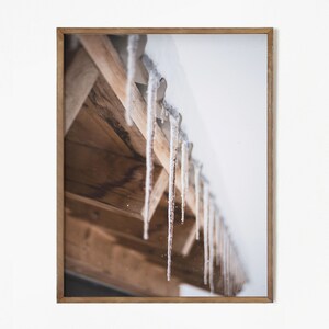 Printable Winter log cabin Photo, Farmhouse Christmas, rustic cabin decor, woodlands christmas art print, Digital Download