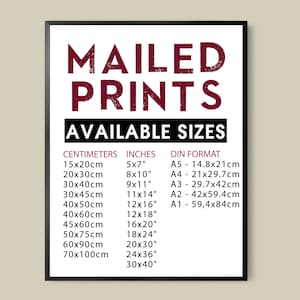 Printing service, Print and Mail, Fine Art Print, Printed wall art, Photo Print, Physical Print, Worldwide Shipping