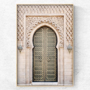 Printable Moroccan door photo,  boho digital art print, oriental bohemian print, Instant Download
