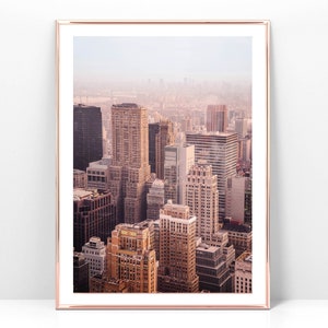 Printable photo of a Manhattan skyline, New York City digital print, Instant download
