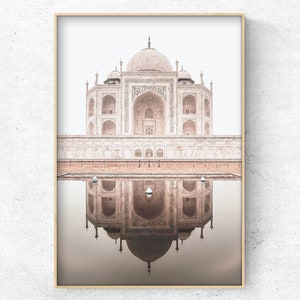 Printable Taj Mahal photo,  Arabic architecture print, boho wall art, Indian monument photo, Instant Download