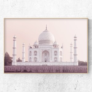 Printable Taj Mahal photo,  Arabic architecture print, boho wall art, Indian monument photo, Instant Download