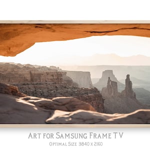 Samsung Frame TV art, Southwestern TV art, 4K digital art for TV display, instant download, Arches National Park Utah