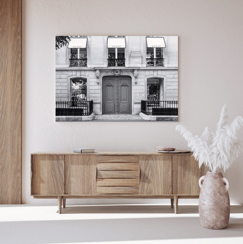 Printable Photo Gucci Store in Paris Black and White Digital - Etsy