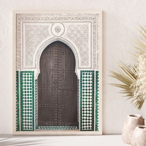 Printable Moroccan door photo,  boho digital art print, arabic architecture print, Instant Download
