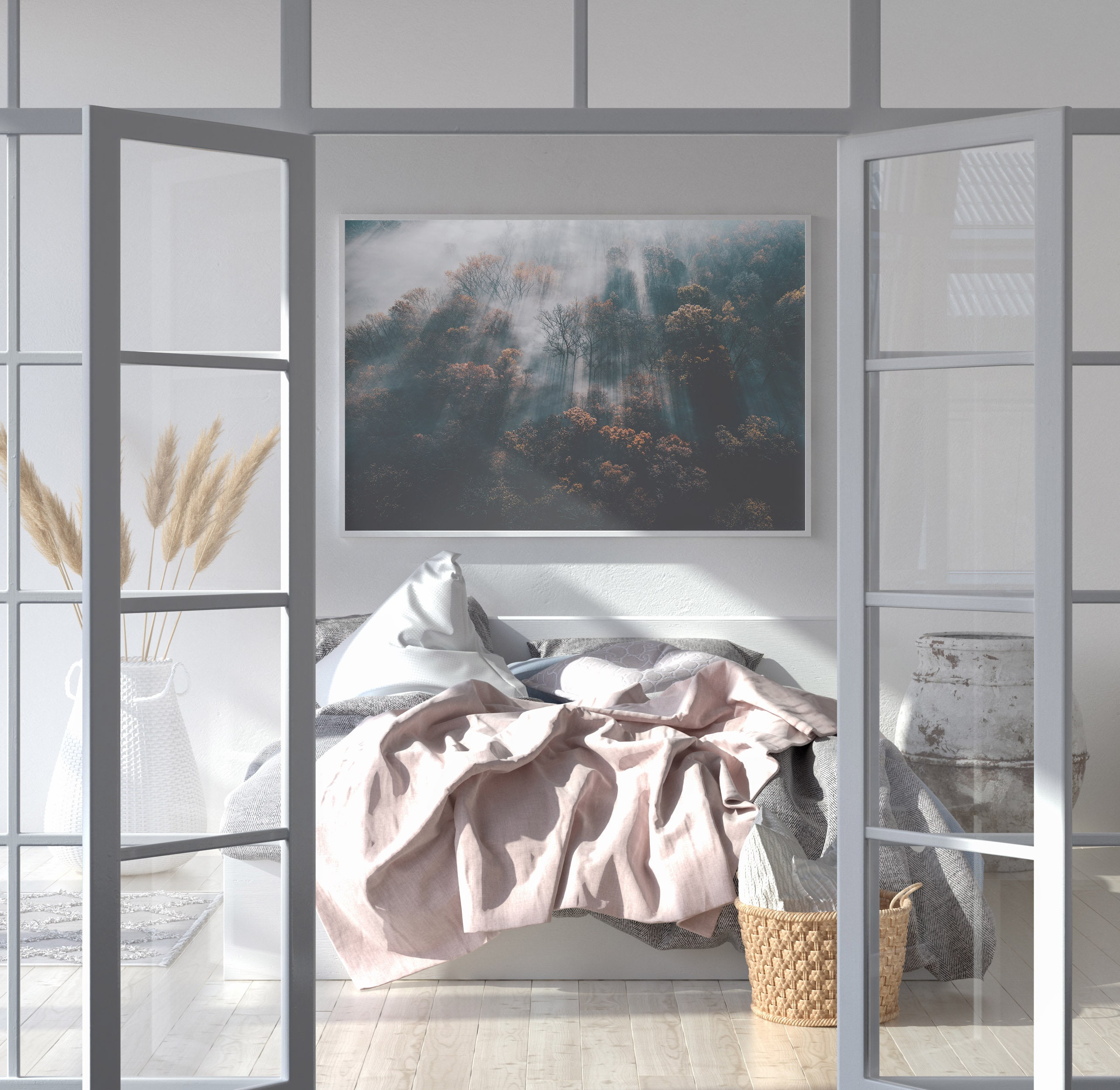 Foto del bosque imprimible decoración moderna de la casa de | Etsy