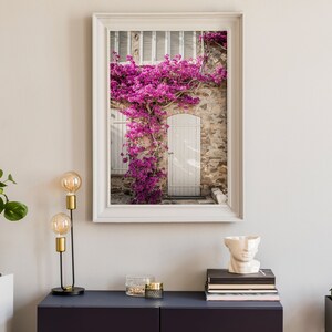 Printable Door Photo With Bougainvillea Pink and White - Etsy