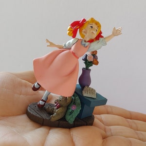Peter Pan Mini Diorama Figure &quot;Wendy” Japanese Anime World Masterpiece Theater  Ultra Rare  Kaiyodo Capsule toy Kawaii Free/Shipping