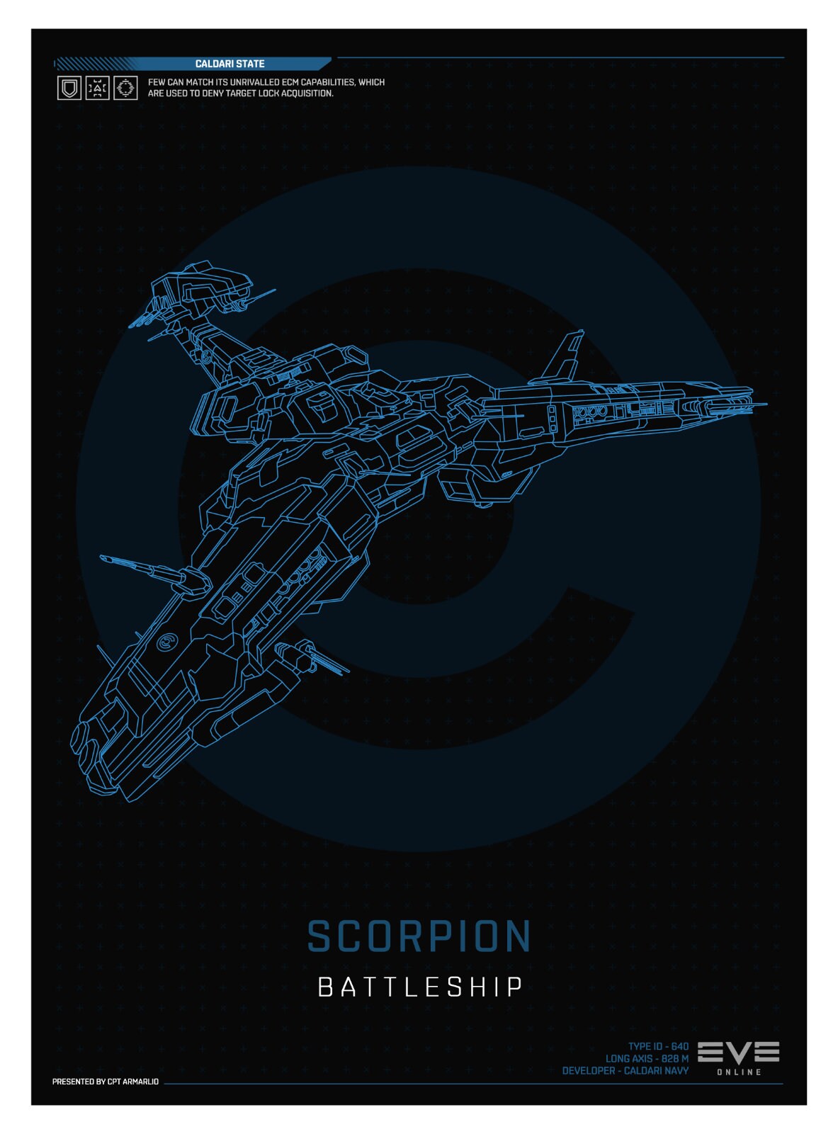 Eve Online Scorpion Caldari State - Etsy