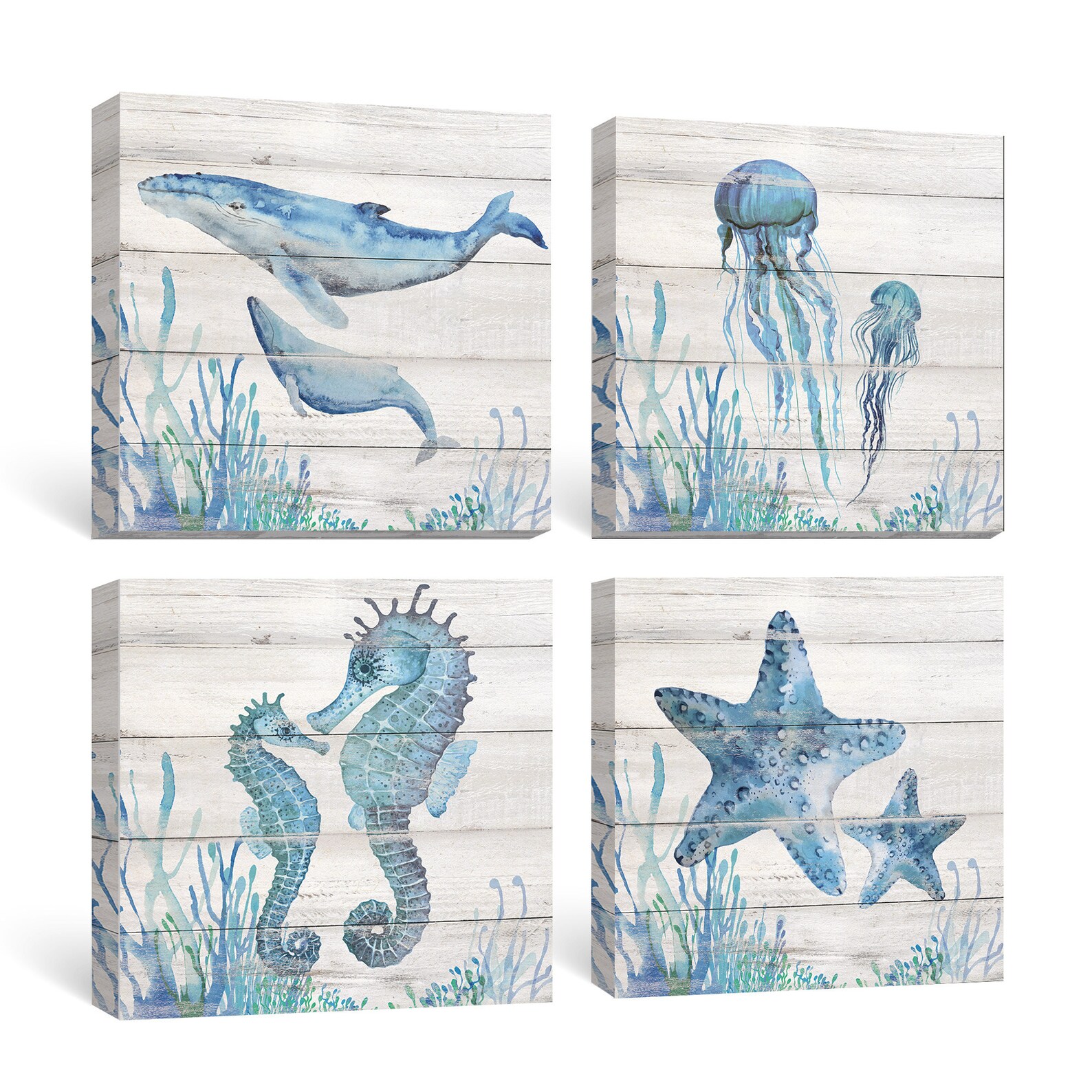 Sumgar Framed Wall Art Ocean Nursery Decor Sea Life Ocean Etsy
