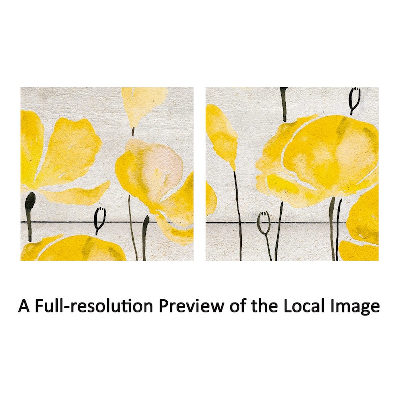 Sumgar Large Yellow Wall Art for Living Room Floral Canvas Art Etsy