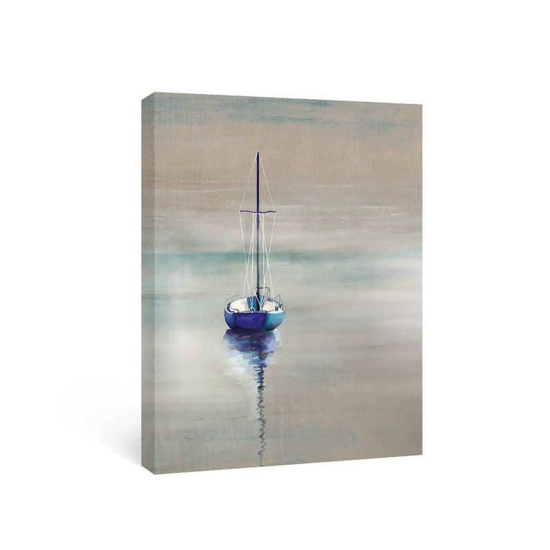 Sumgar Ocean Sailboat Framed Wall Art Nautical Canvas Etsy
