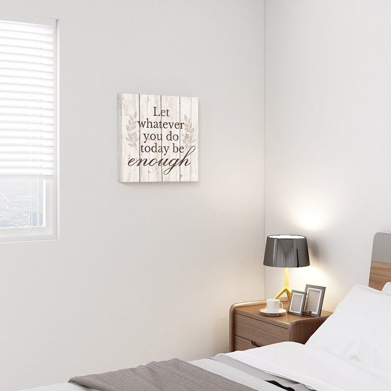 Sumgar Inspirational Quotes Wall Art Canvasrustic Decor Signs Etsy