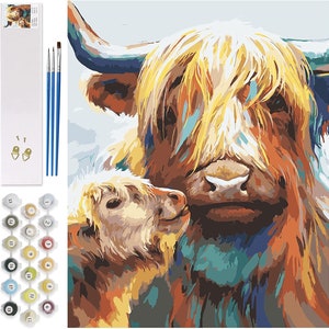 Cow Paint by Number 