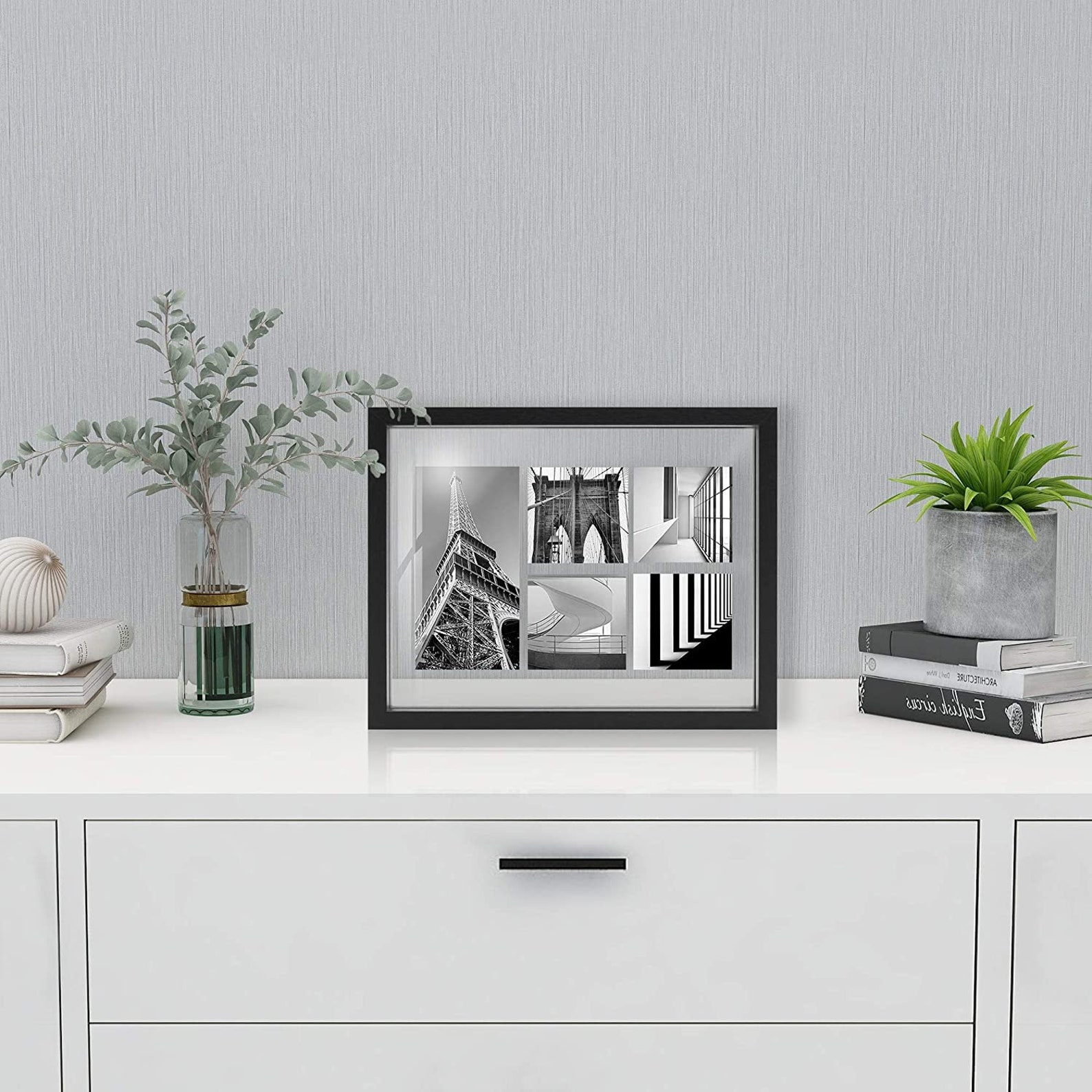 Glass Picture Frame 8X10 Floating Photo Frames Double Glass Etsy