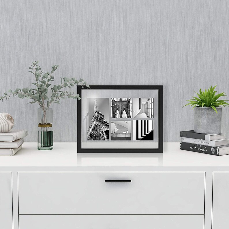 Glass Picture Frame 8X10 Floating Photo Frames Double Glass Etsy