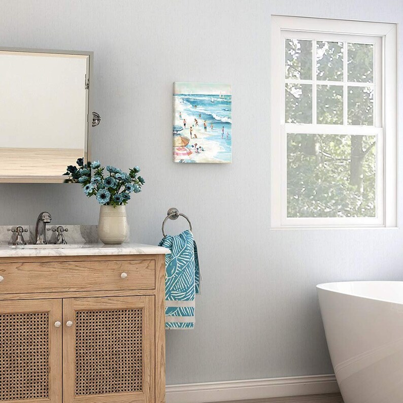 Sumgar Nautical Ocean Nursery Wall Art Boat on the Beach Etsy