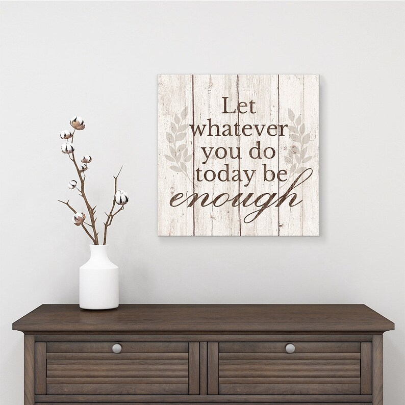 Sumgar Inspirational Quotes Wall Art Canvasrustic Decor Signs Etsy