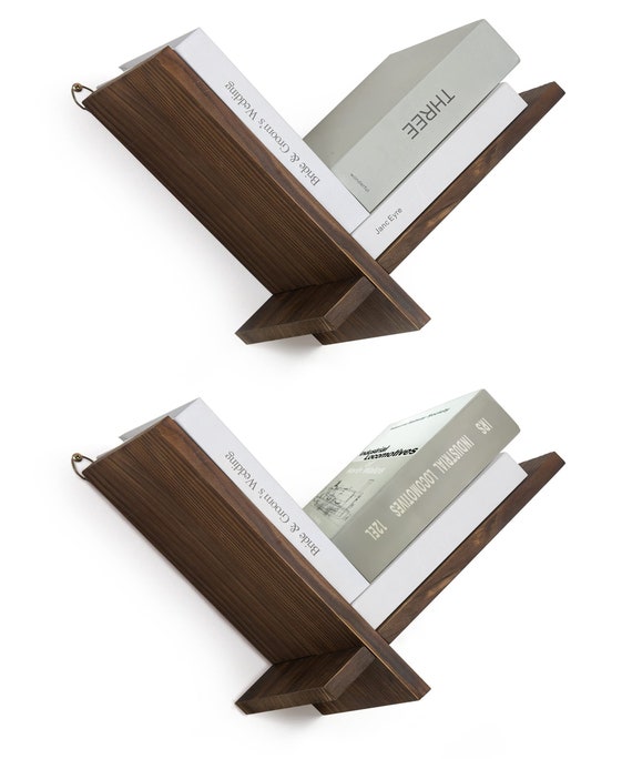 V shaped cheap wall bookshelf