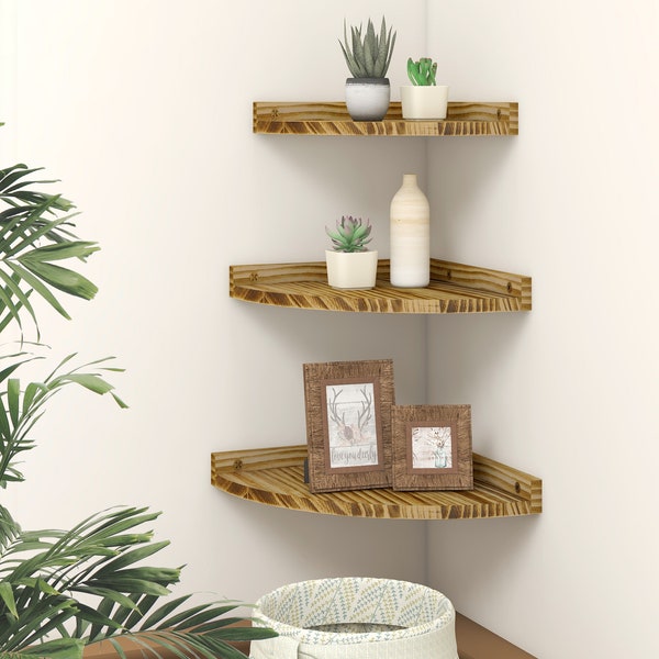 Floating Corner Shelves Etsy