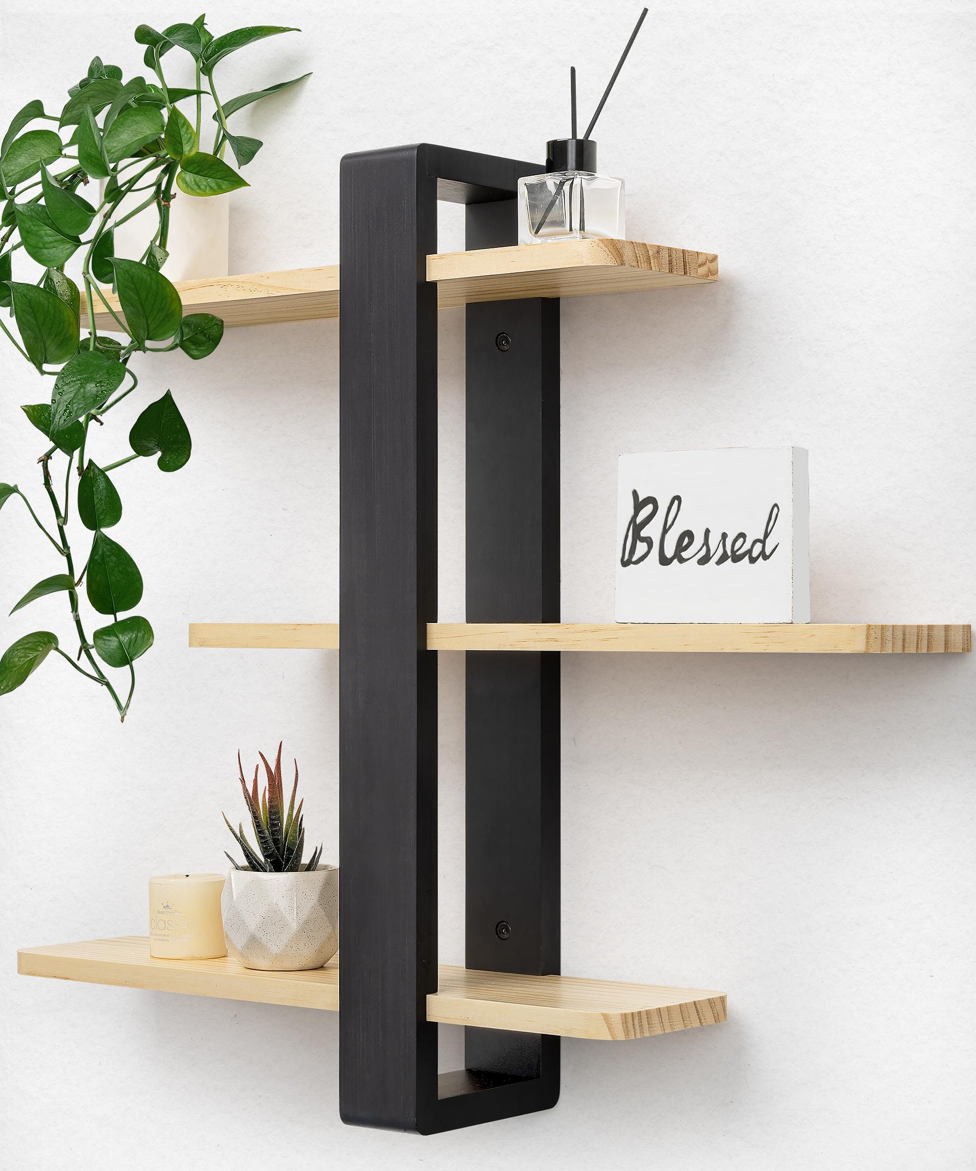 Free Shipping on 3-Tier Modern Wall Mounted Shelves Long Floating