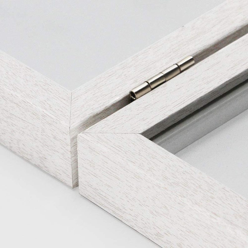 Double Picture Frame 5x7 White Wooden Hinged Photo Frames Etsy