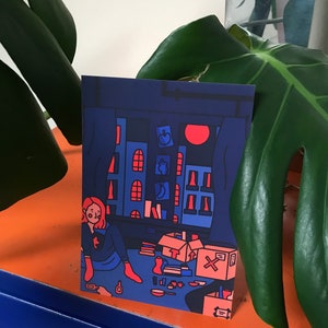 Homesick - A6 Postcard, Illustration Print