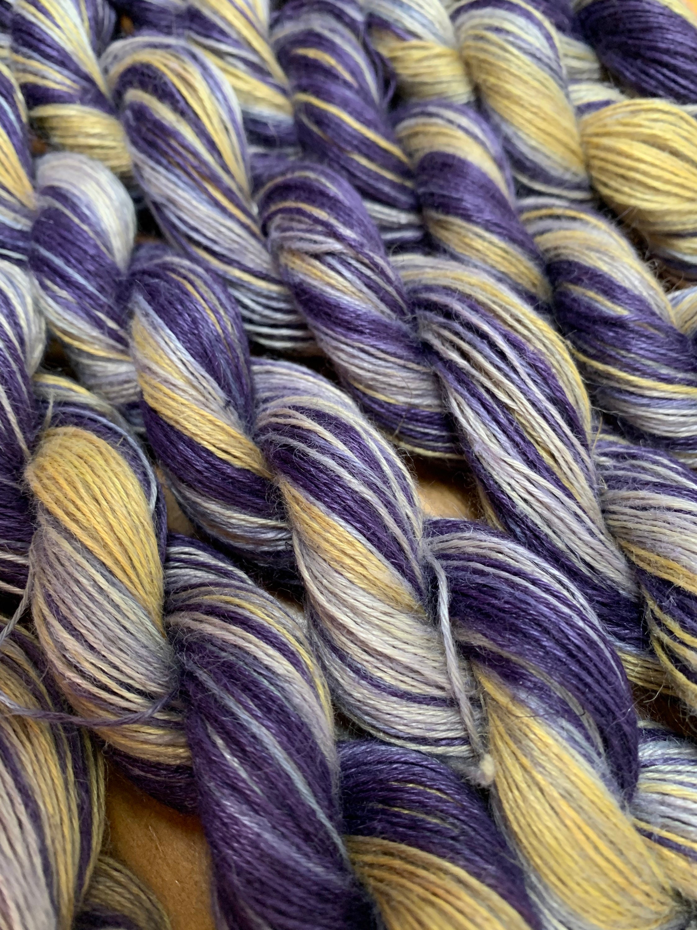 Vegan yarn dyed with natural plant based dyes deep indigo and Etsy